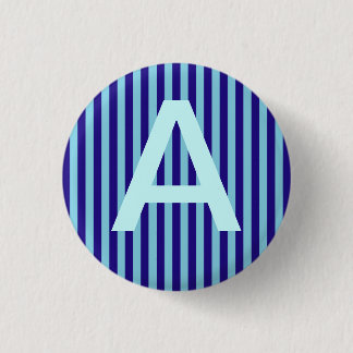 Alphabet Blue Lines Cap Button