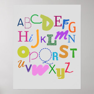 alphabet (bold) poster