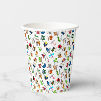 Alphabet Bugs Paper Cups