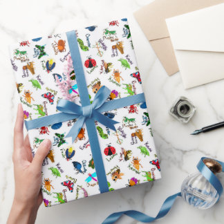Alphabet Bugs Wrapping Paper