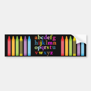 Alphabet Bumper Sticker