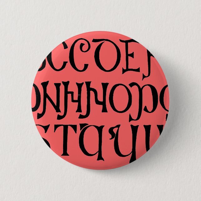 Alphabet  Button (Front)