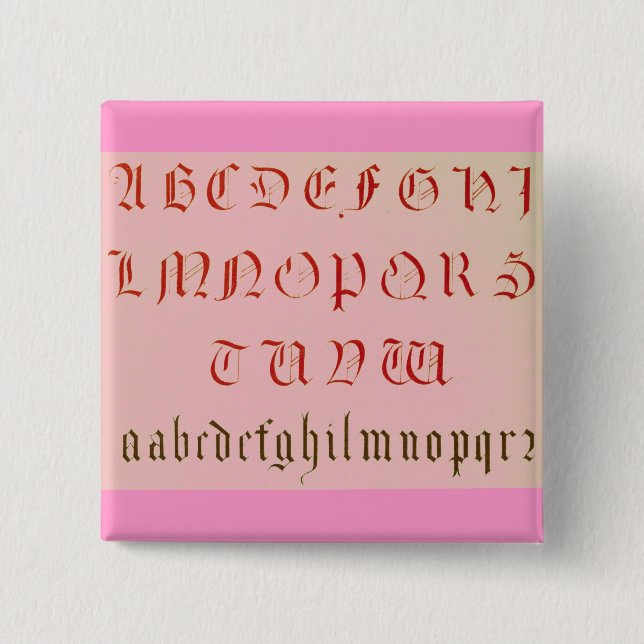 Alphabet Button (Front)