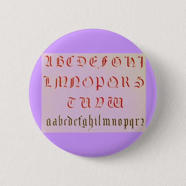 Alphabet Button (Front)