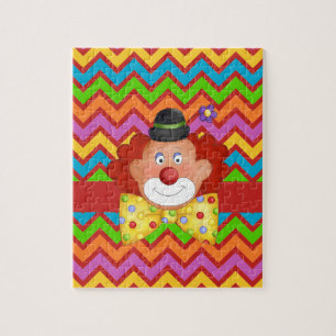 Alphabet C For Clown Puzzle With Gift Box