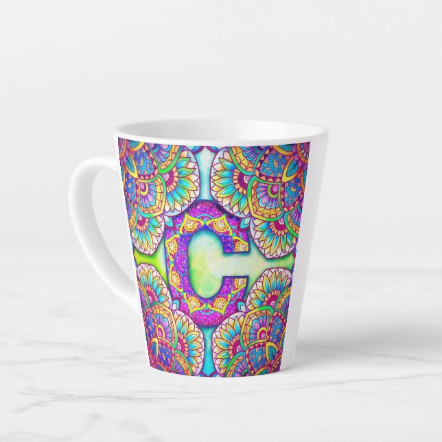 Alphabet C Latte Mug (Left Angle)