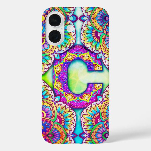 Alphabet C mandala  Case-Mate iPhone Case (Back)