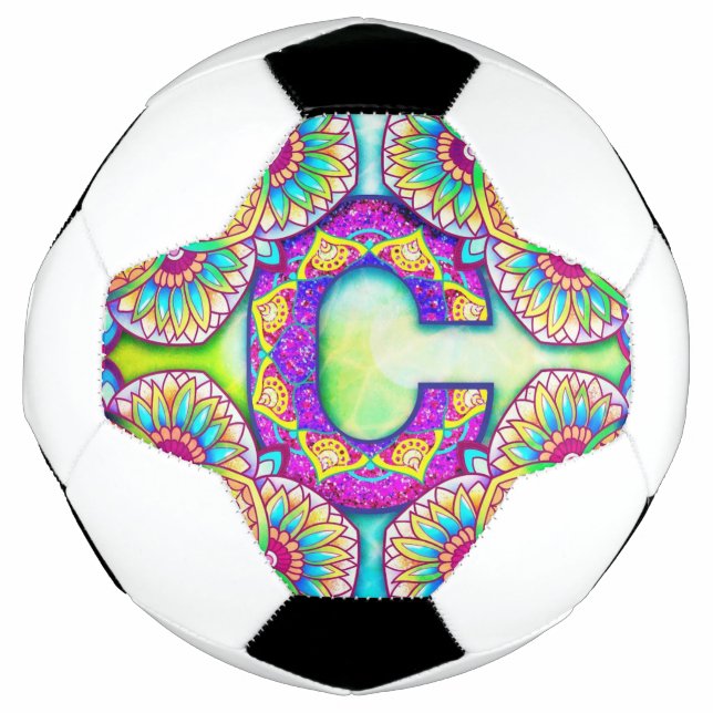 Alphabet C mandala Football (Front)