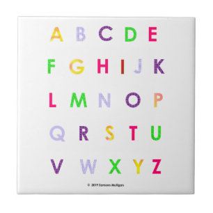 Alphabet Capital Letters Tile
