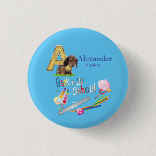 Alphabet Capitals Back to school 3 Cm Round Badge