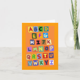 alphabet card