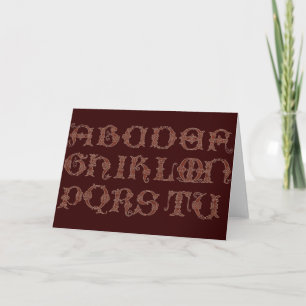 Alphabet Card