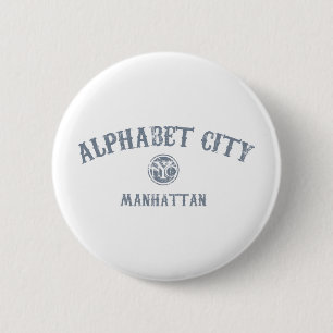 Alphabet City 6 Cm Round Badge