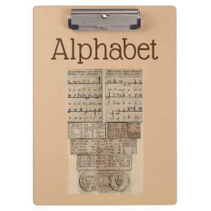 Alphabet Clipboard