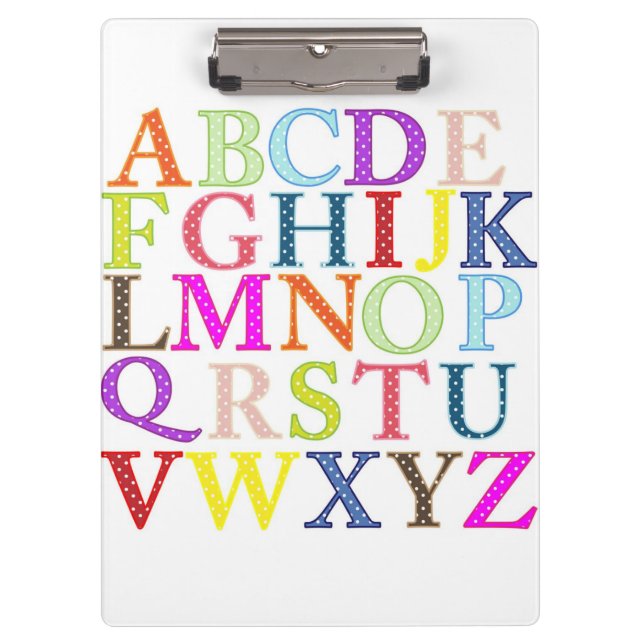 Alphabet Clipboard (Front)