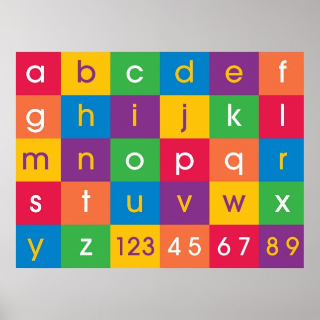 Alphabet Colours Poster (Front)