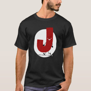 Alphabet Cute Letter J T-Shirt