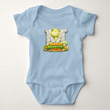 🦕💙 Alphabet Dino “M” Baby Jersey Bodysuit 👶✨