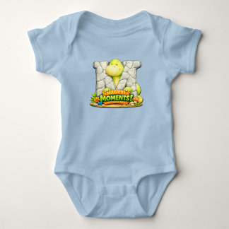 🦕💙 Alphabet Dino “M” Baby Jersey Bodysuit 👶✨