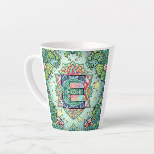 Alphabet E Latte Mug