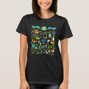 Alphabet Earth Day Every Day ABCs Save Planet Teac T-Shirt