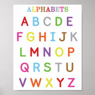Alphabet Educational Poster