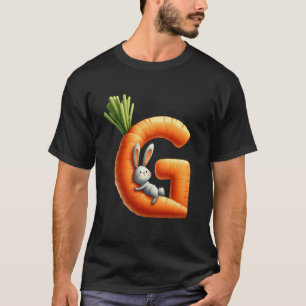Alphabet eggs Easter ABCs Carrot Letter G for Kids T-Shirt