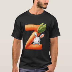 Alphabet eggs Easter ABCs Carrot Letter Z for Kids T-Shirt
