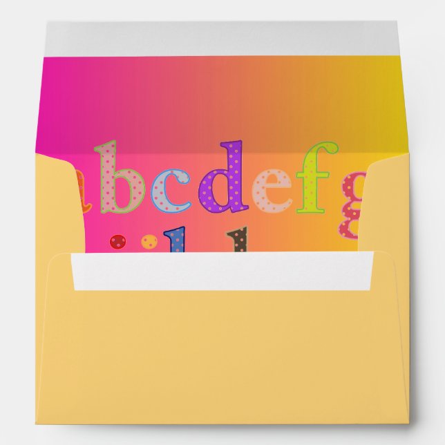 Alphabet Envelope (Back (Bottom))