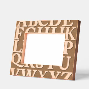 "Alphabet" Etched Frames