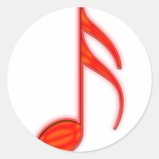 Alphabet F Classic Round Sticker