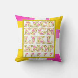 Alphabet for kids, learn the alphabet, ABC Cushion