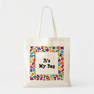 Alphabet Frame Tote Bag