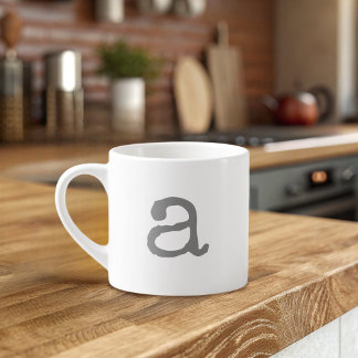 Alphabet Gifting Small Monogram Espresso Mug