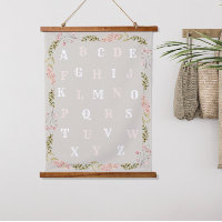 Alphabet Girls Light Pink Floral