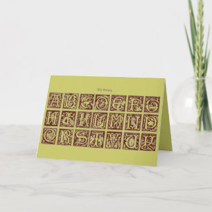 Alphabet Greeting Card