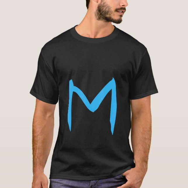 Alphabet Handwritten Letter M T-Shirt (Front)
