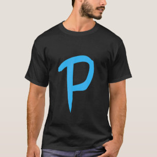 Alphabet Handwritten Letter P T-Shirt