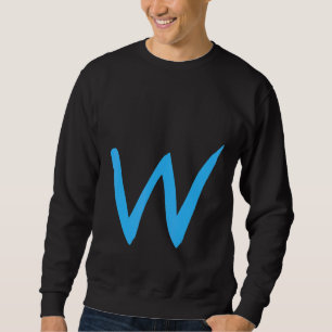Alphabet Handwritten Letter W Sweatshirt