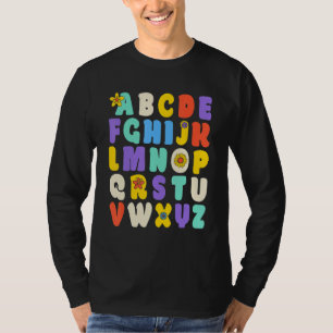 Alphabet Hi Back To School ABC Pre K Kindergarten T-Shirt
