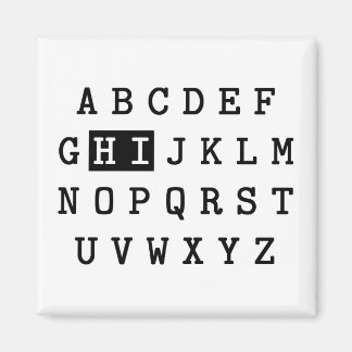 Alphabet Hi Magnet