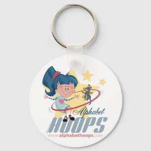 Alphabet Hoops key chains