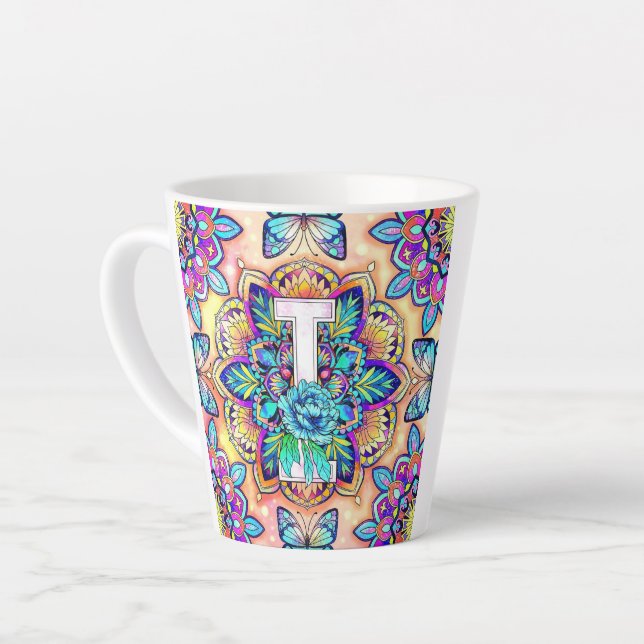 Alphabet I Latte Mug (Left Angle)