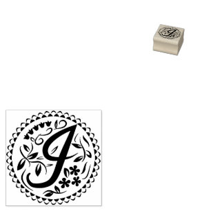 Alphabet I Rubber Stamp