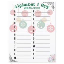Alphabet I Spy - Christmas Version