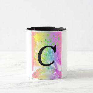 ALPHABET INITIAL C MONOGRAM MUG
