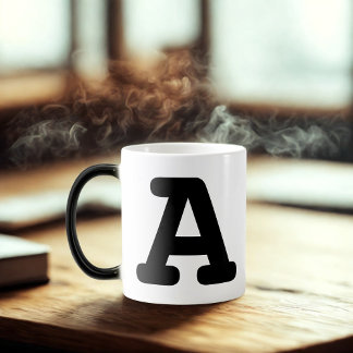 Alphabet Initial Letter A Monogram Magic Mug