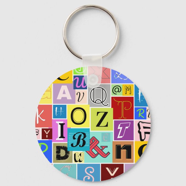 Alphabet Key Ring (Front)