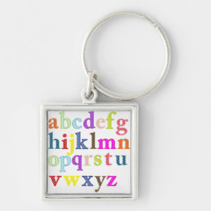Alphabet Key Ring
