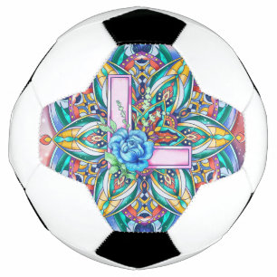 Alphabet L mandala Football